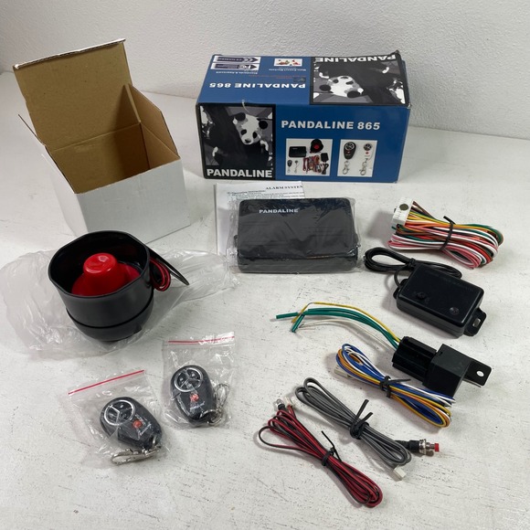 Pandaline Other - Pandaline 865 Car Alarm System 12V 15W Security Kit with 2 Remote Key Fobs New